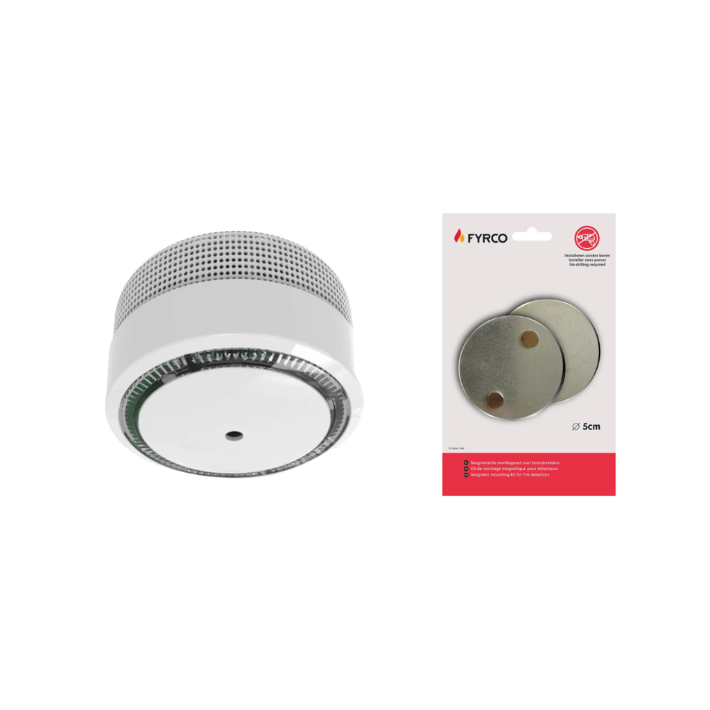 Elro rookmelder compact design met 10-jarige batterij met magnetische montageset