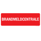 Pictogram brandmeldcentrale tekst rood wit